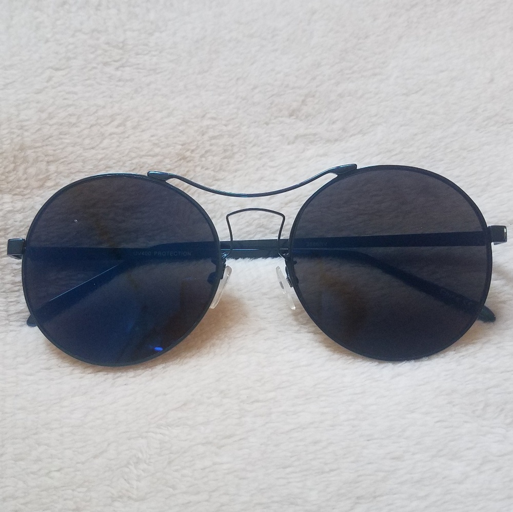 Blue tint & Frame Round Shades